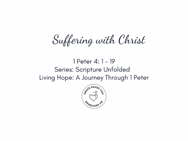 Suffering with Christ