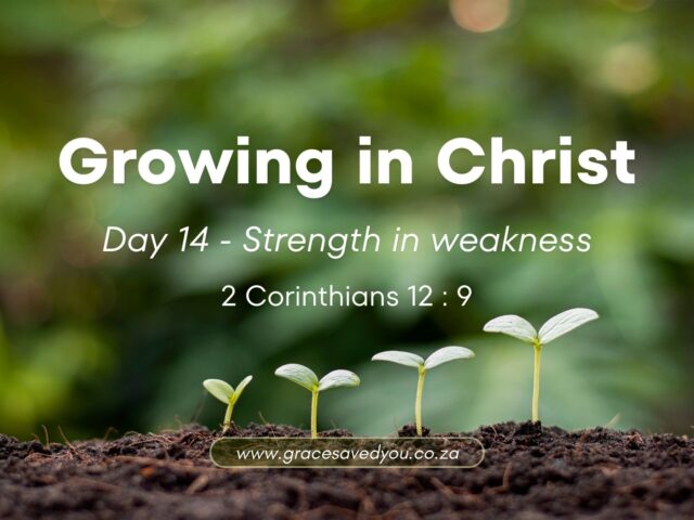 Growing in Christ 🌱 Day 14 : Strength in weakness