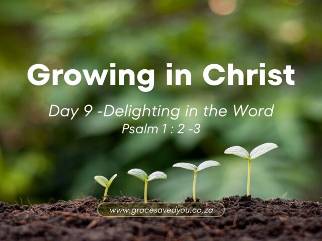 Growing in Christ 🌱 Day 9 : Delighting in the Word
